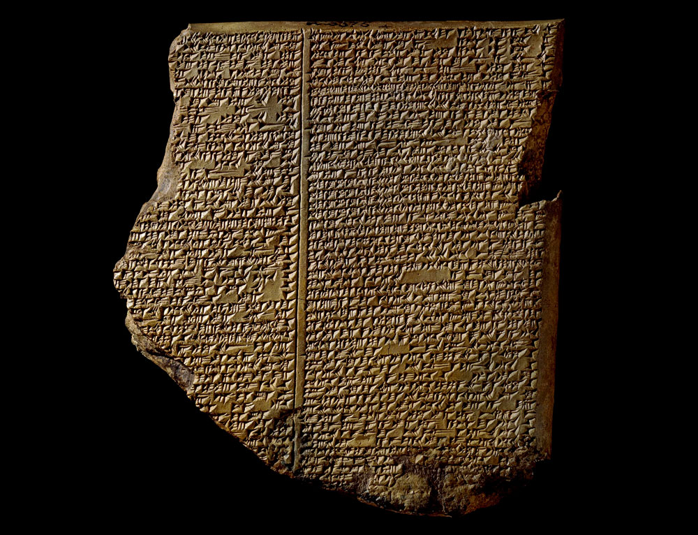 Tablette de l’Épopée de Gilgamesh avec l’épisode du Déluge, Ninive, VIIe s. av. J.-C. © The Trustees of the British Museum CC BY-NC-SA 4.0