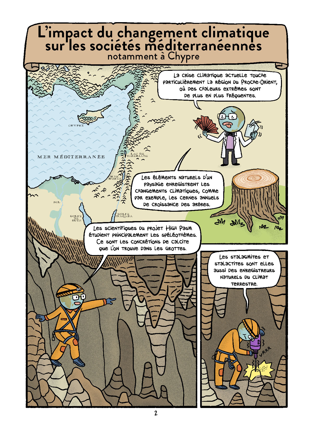 La bande-dessinée du projet de recherche High-Pasm, à destination du grand public et des lycéennes et lycéens © Grégory Mardon, Morgane Parisi