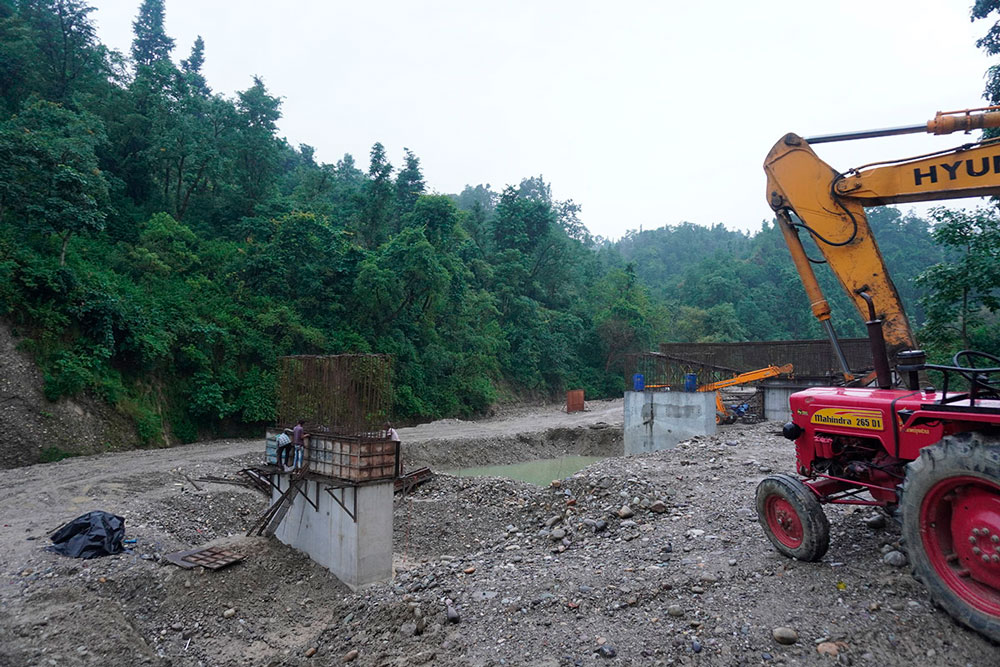 Travaux dans la réserve de tigres