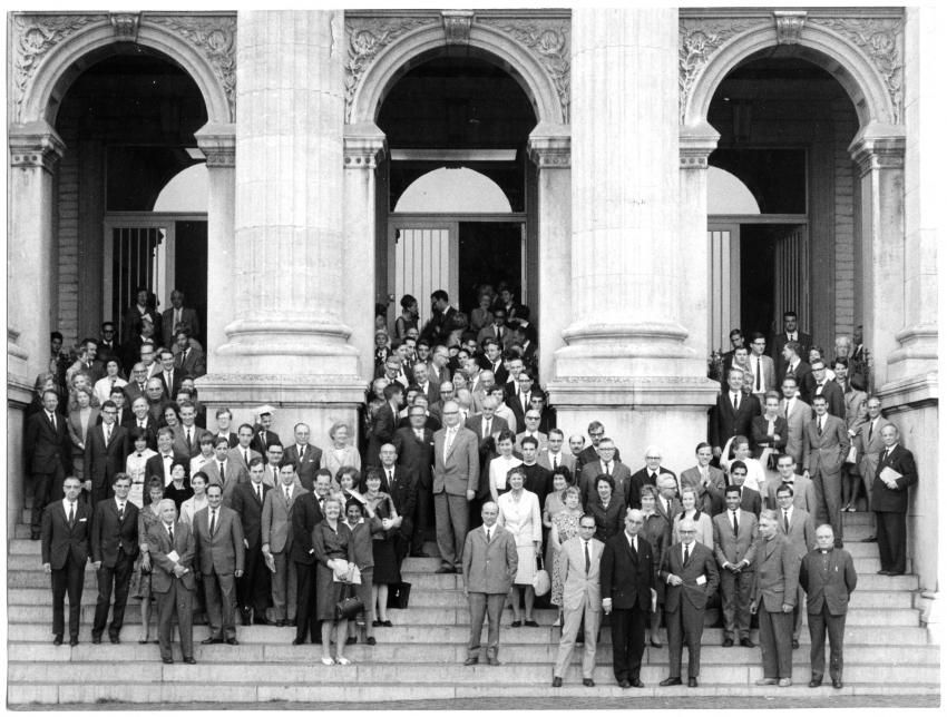 Participants à la 15e Rencontre Assyriologique Internationale à Liège, juillet 1966
