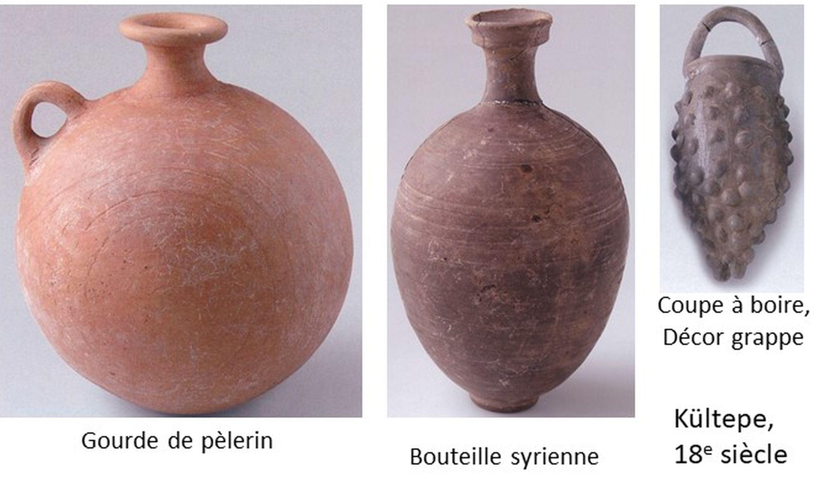 Récipients pour le vin, Kültepe/Kanesh, 18e siècle av. J.-C. © Mission archéologique de Kültepe.