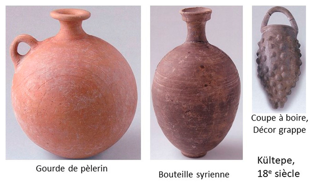 Récipients pour le vin, Kültepe/Kanesh, 18ᵉ siècle av. J.-C. © Mission archéologique de Kültepe.