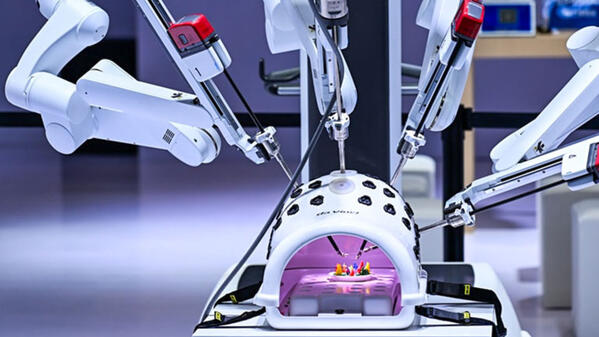 High tech Da Vinci surgical system