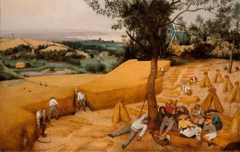 Tableau de Pieter Brueghel l’Ancien, « Les Moissonneurs »