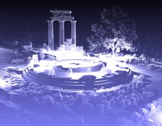 Image en 3D de la Tholos de Delphes