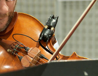 violon équipé de capteurs