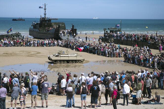 ©J. SAGET/AFP Cérémonies en lhonneure du 70ème anniversaire du Débarquement en Normandie
