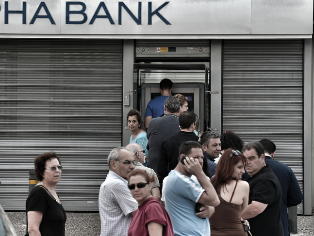 ©ARIS MESSINIS/AFP PHOTO Crise financière en Grèce.