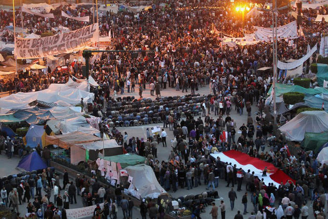 Printemps arabe, Place Tahrir, Egypte