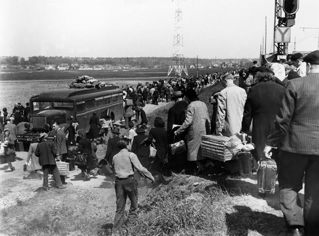 Exode de la population française 