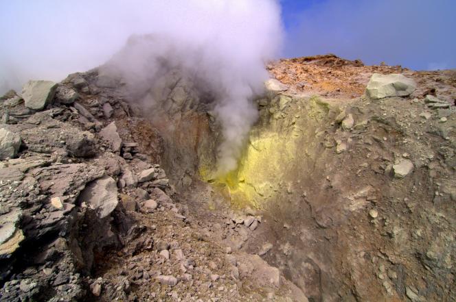 Cratère Sud de La Soufrière en Guadeloupe