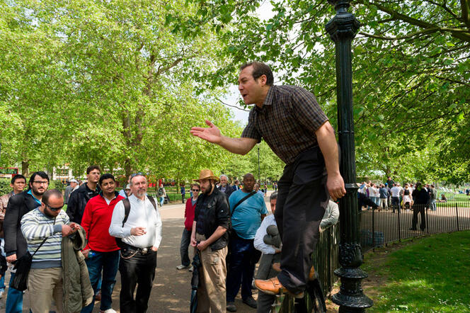 ©Alex MacNaughton / Alamy / Photo12 Speakers’ corner, Londres © Alex MacNaughton / Alamy / Photo12