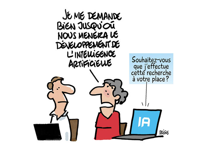 ©Dessin Frédéric Deligne