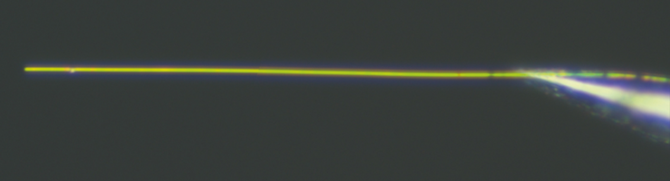 Un nanofil © Olivier Arcizet, Institut Neel