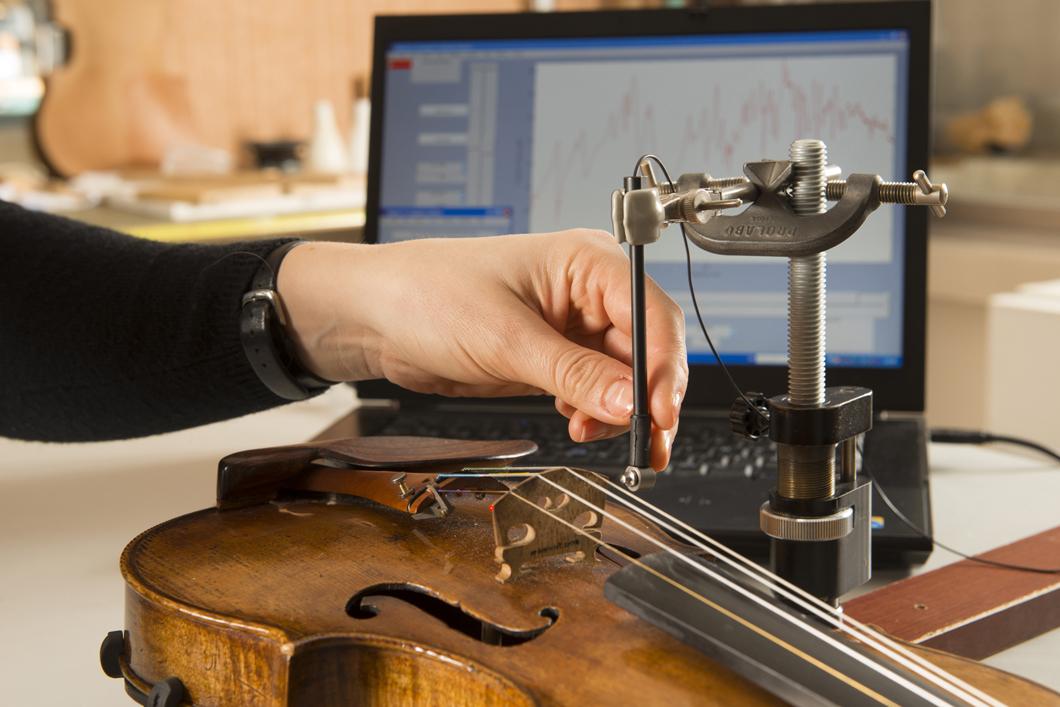 Mesures vibratoires sur un violon