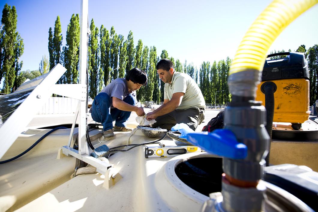 Prototype de cuve, observatoire Pierre Auger