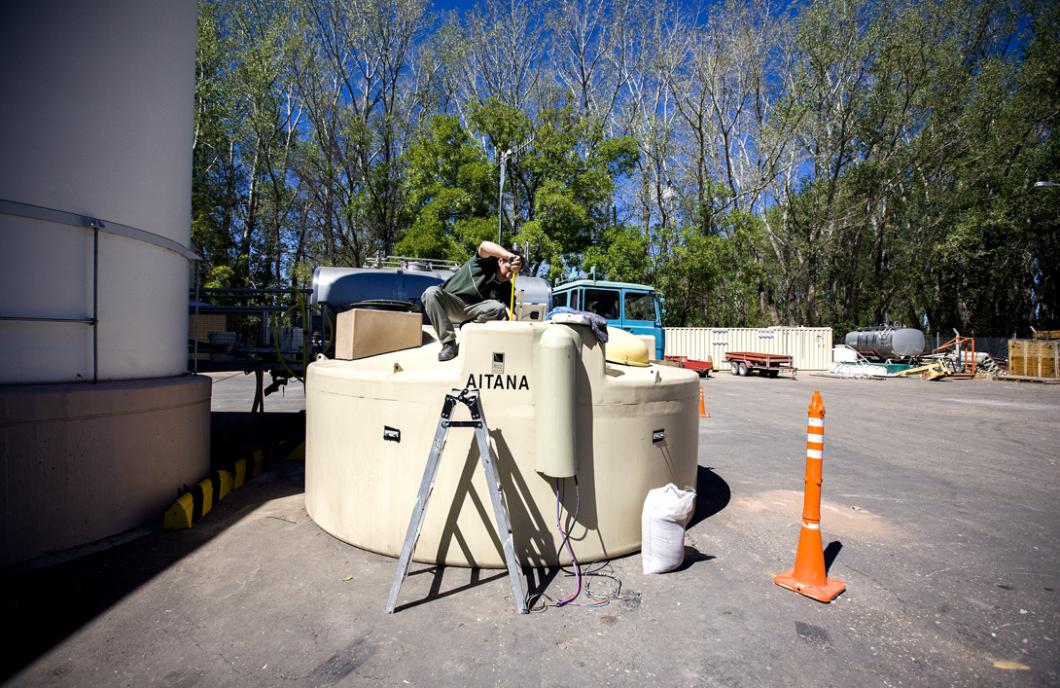 Prototype de cuve, observatoire Pierre Auger