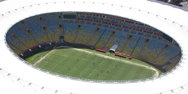 ©dislentev / iStockphoto.com Le stade Maracanã, à Rio (Brésil), en 2014 lors de la coupe du monde de football