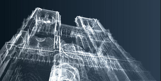 modélisation en 3D de la cathédrale Notre-Dame de Paris