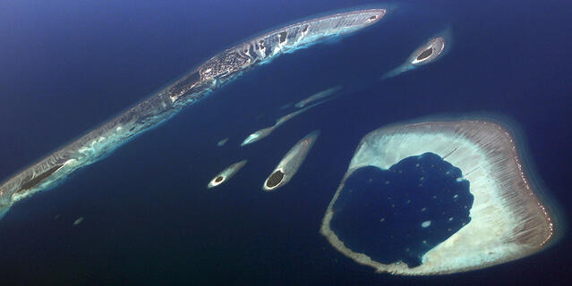 L’archipel des Maldives pourrait disparaître sous la montée des eaux océaniques.
