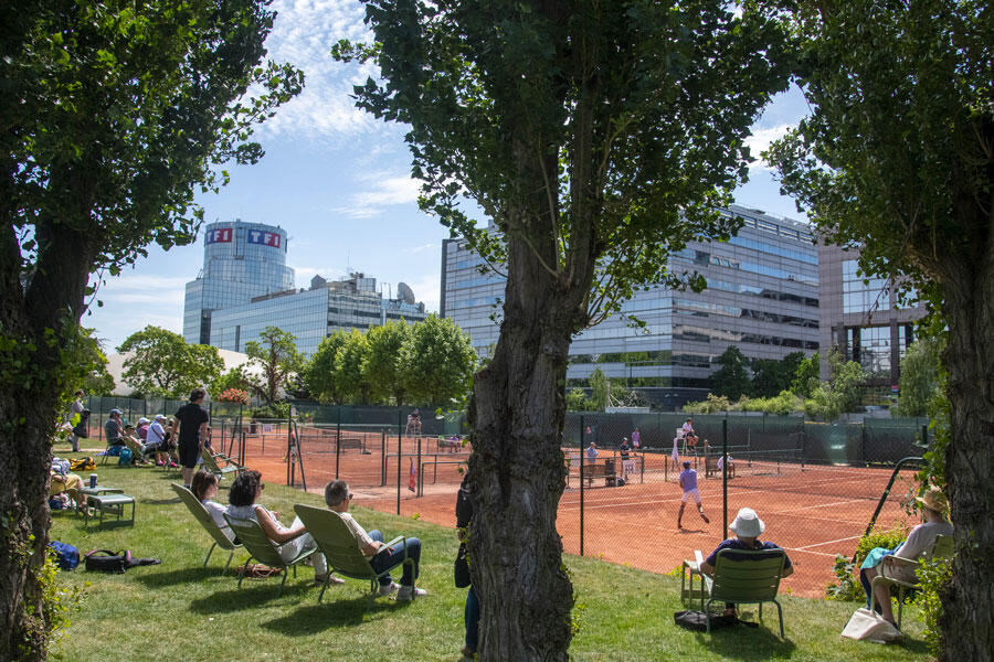 Le tennis club de Paris, dans le 16e arrondissement de Paris, en mai 2022.