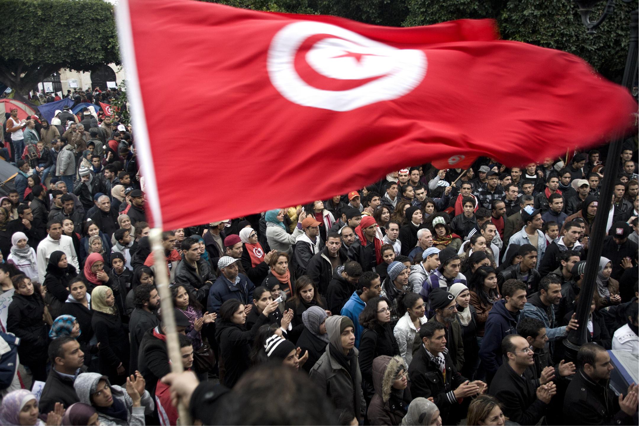 Printemps arabe, manifestations en Tunisie