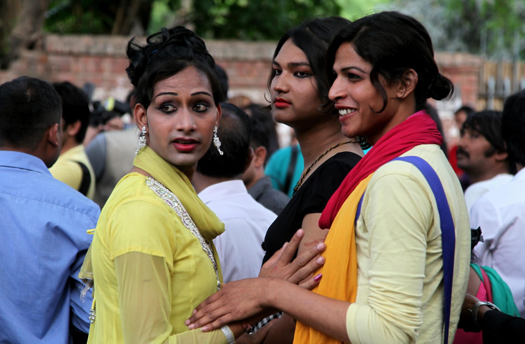 Membres de la communauté Hijras en Inde.