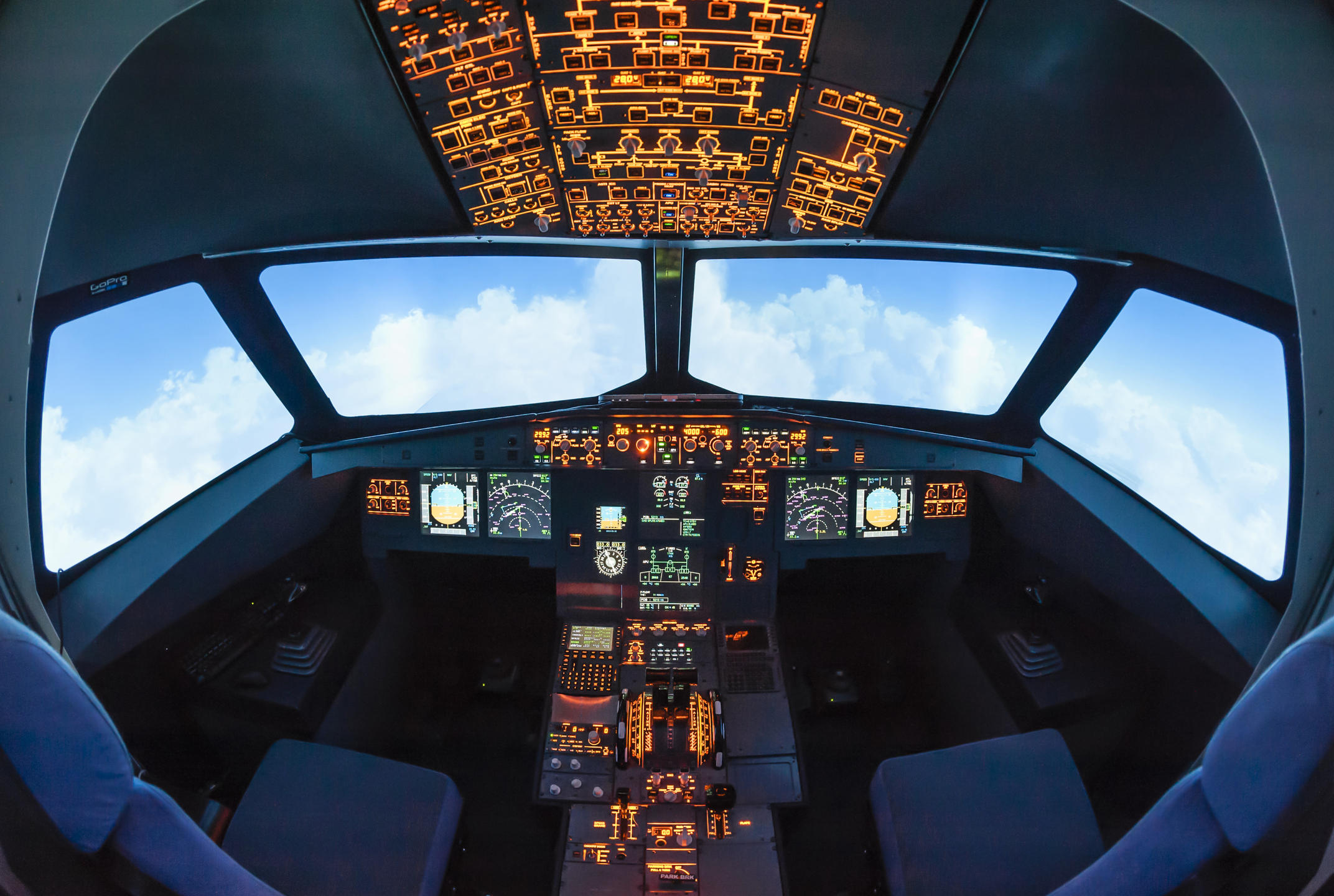 Intérieur du cockpit de l'A320