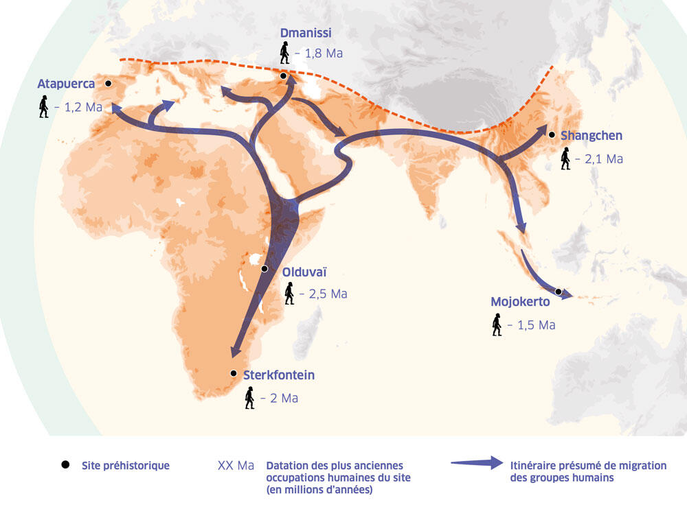 carte Expansion géographique humaine