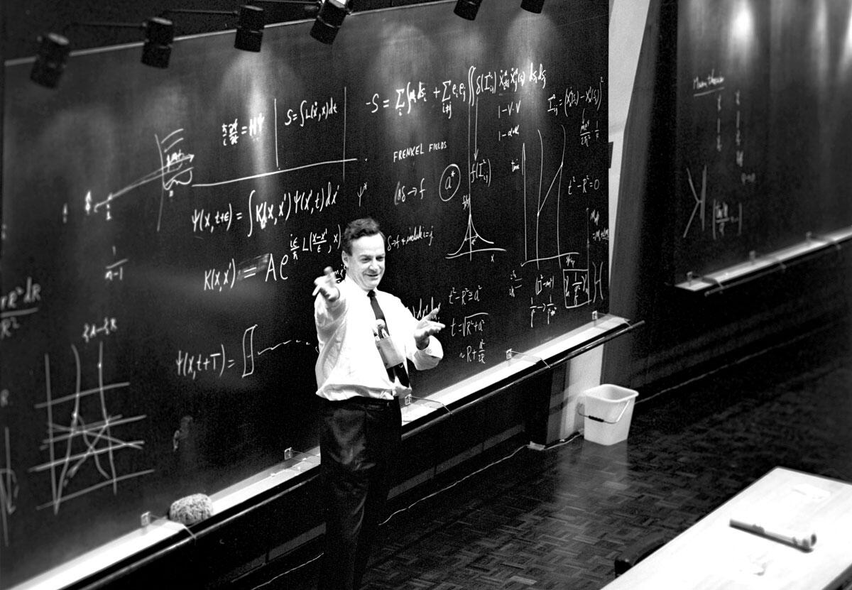 Richard Feynman en 1965, au Cern