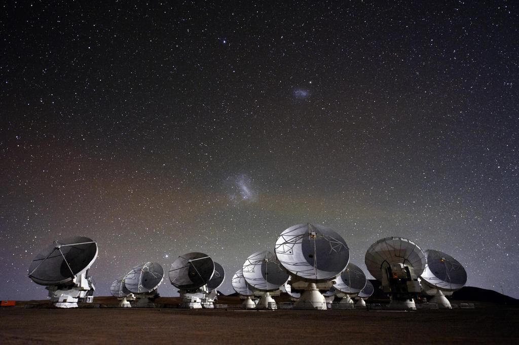 Le télescope de l’observatoire Alma au Chili