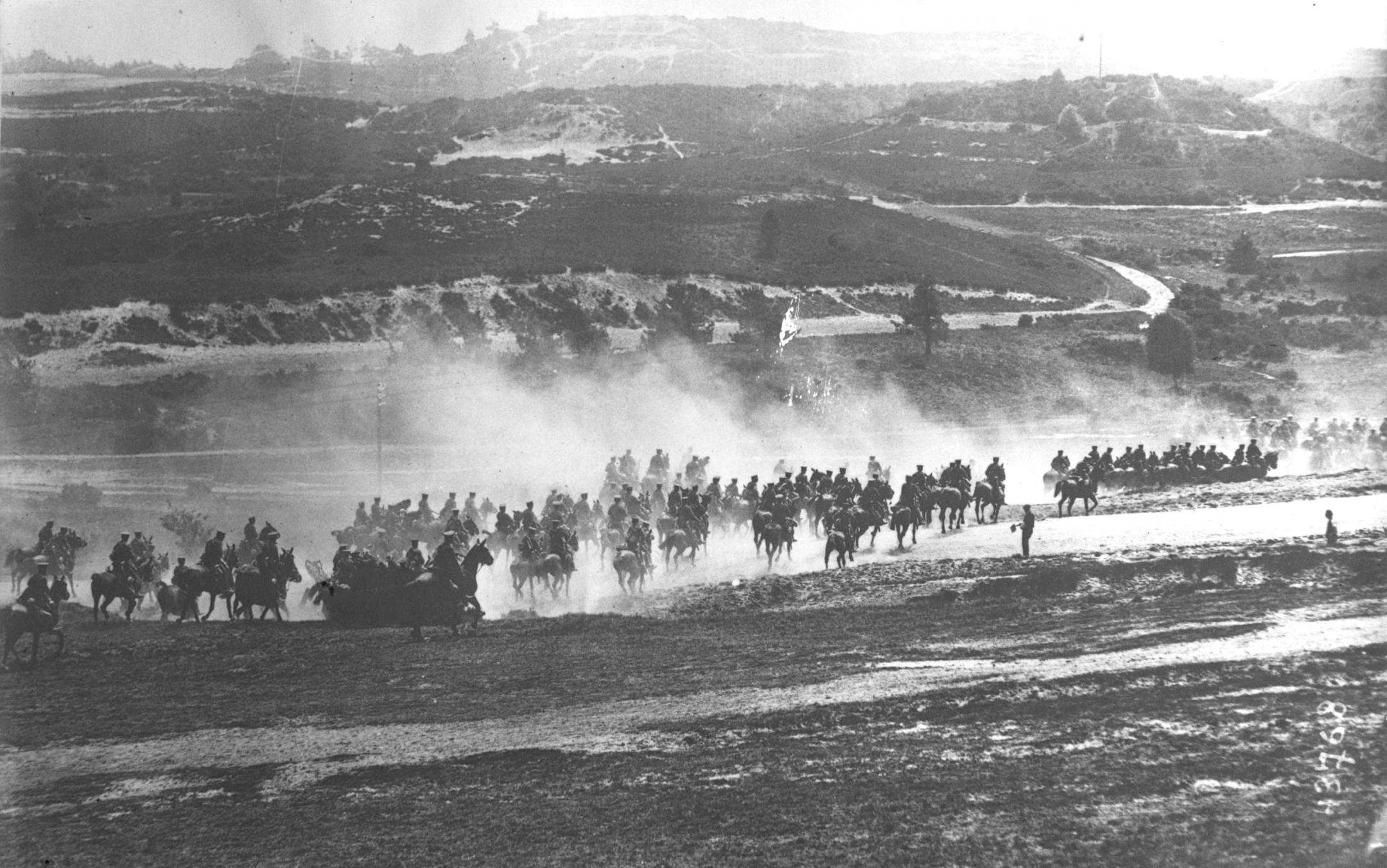 Charge de cavalerie durant la Première Guerre mondiale
