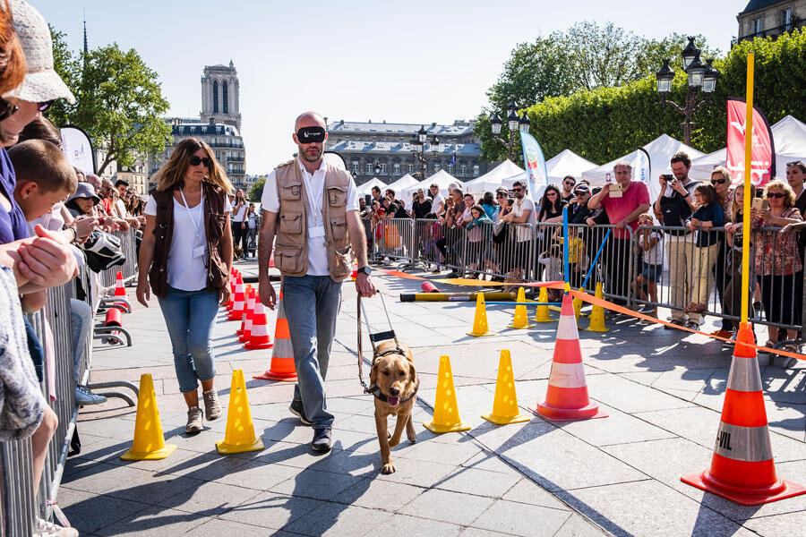 30e anniversaire de l’école de chiens guides, à Paris en mai 2018