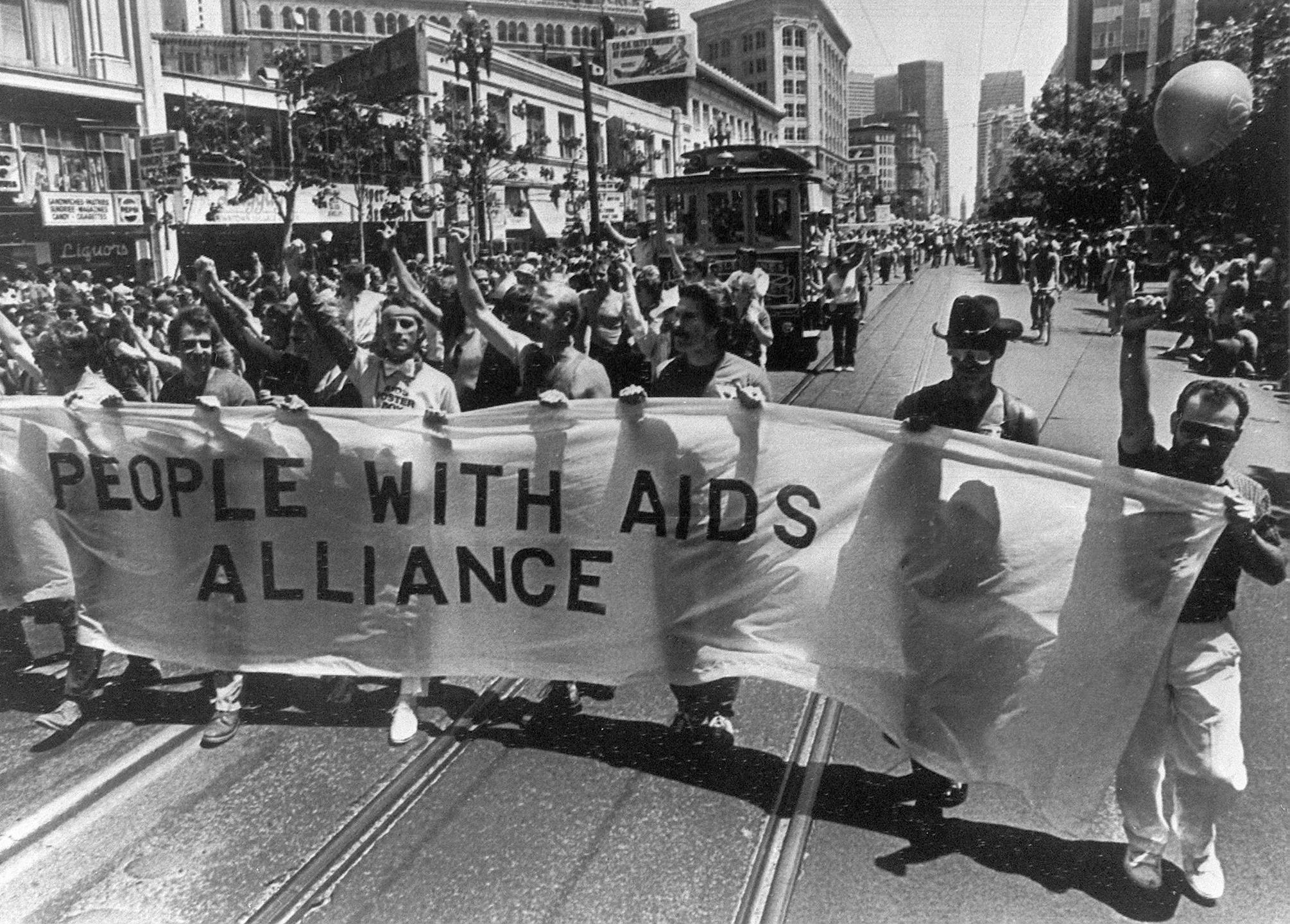 Manifestation Aids Alliance le 26 juin 1983