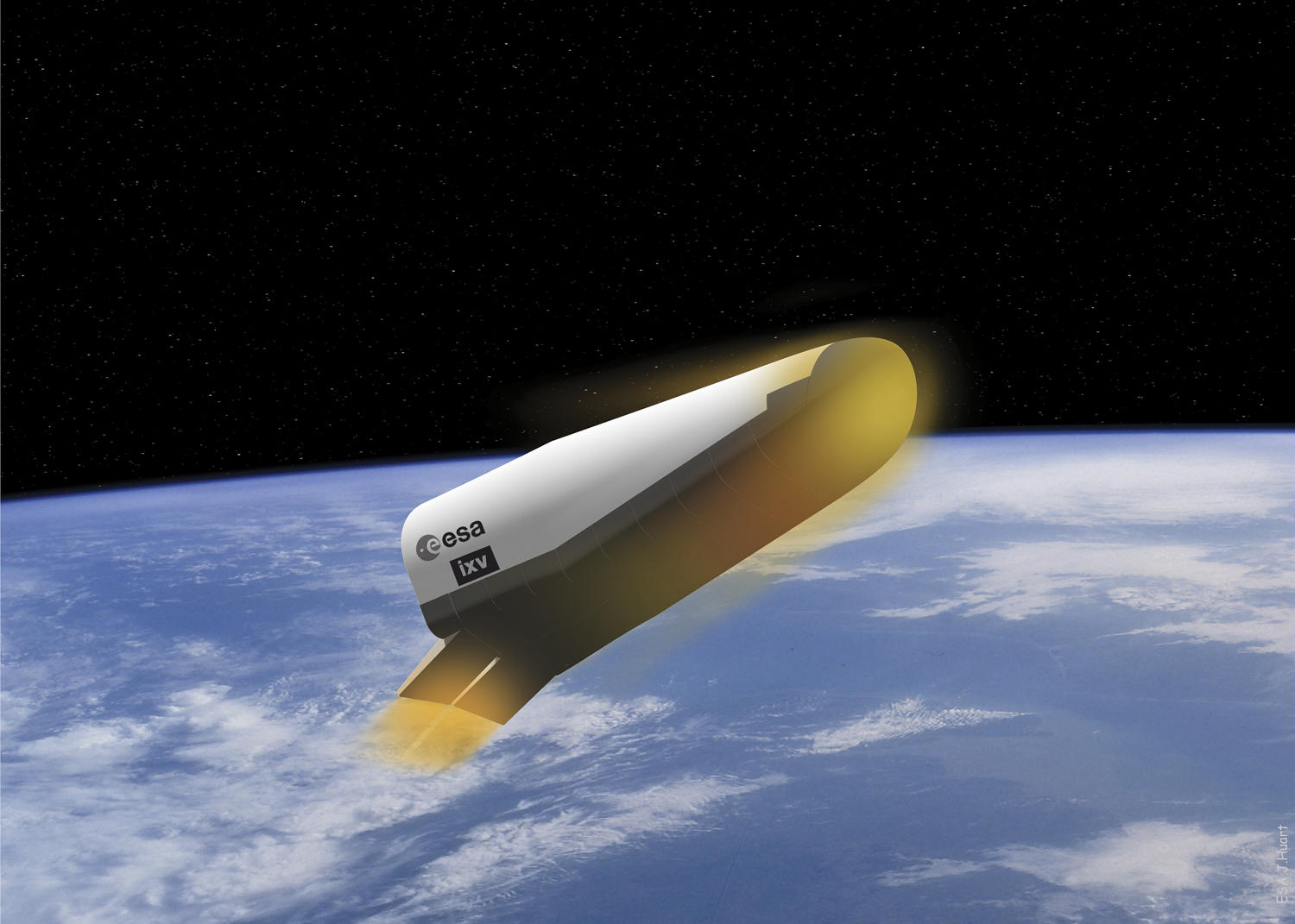 Vue d'artiste de l'IXV (Intermediate eXperimental Vehicle)