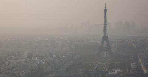 Pic de pollution à Paris en 2014.