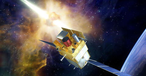 Illustration du satellite SVOM © CNES / Olivier Sattler, 2015