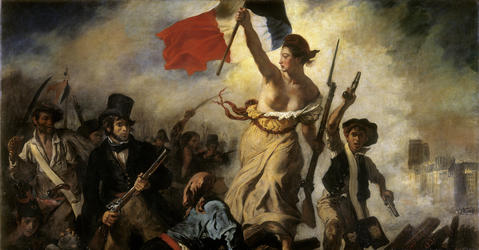 "La liberté guidant le peuple", 1830