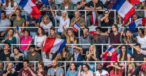 Des supporters dans un stade