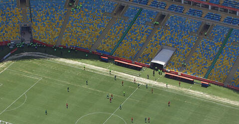 Le stade Maracanã, à Rio (Brésil), en 2014 lors de la coupe du monde de football