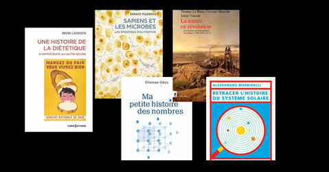 Cinq couvertures de livres