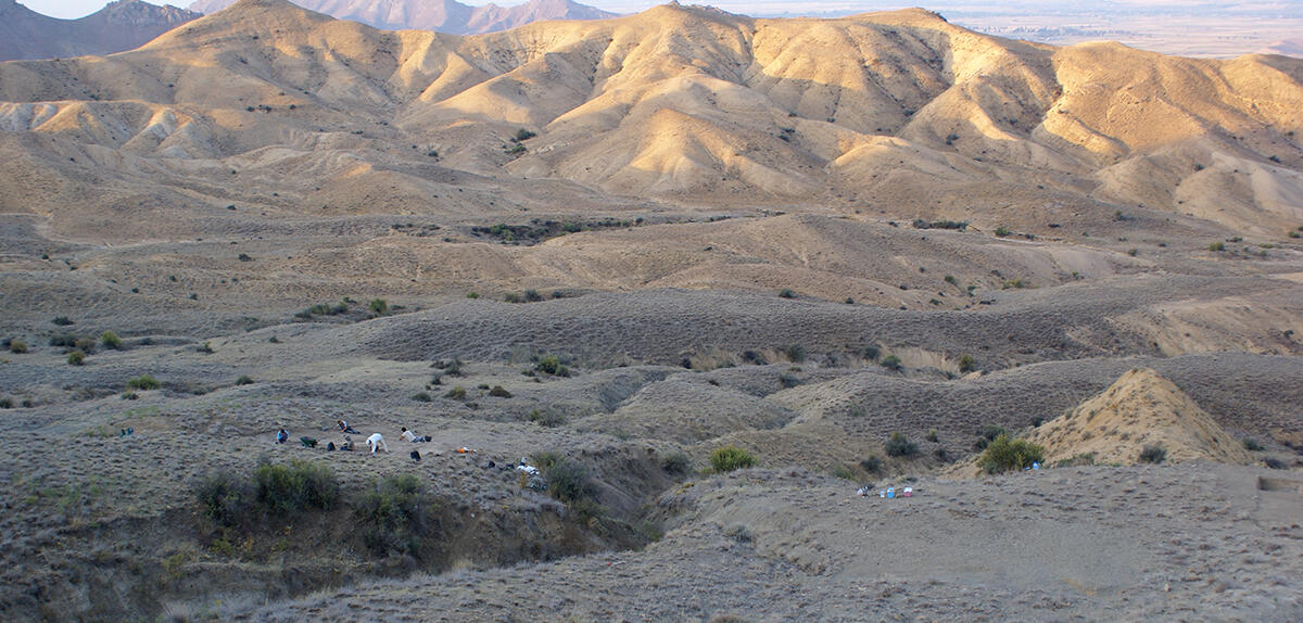 Camp mobile chalcolithique daté vers 4200-3500 avant notre ère, à Zirinçlik, en Azerbaïdjan. Photo © MBA Catherine Marro