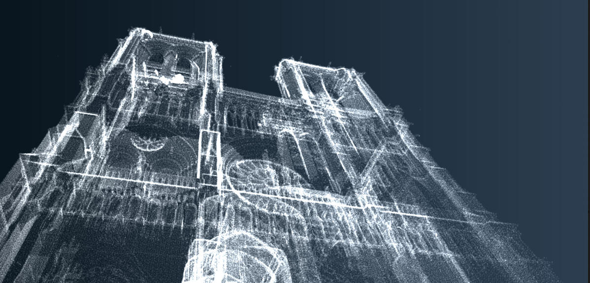 modélisation en 3D de la cathédrale Notre-Dame de Paris