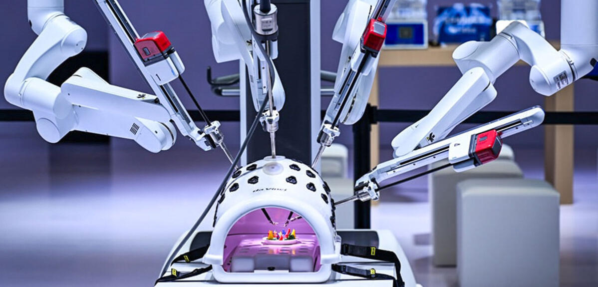 High tech Da Vinci surgical system