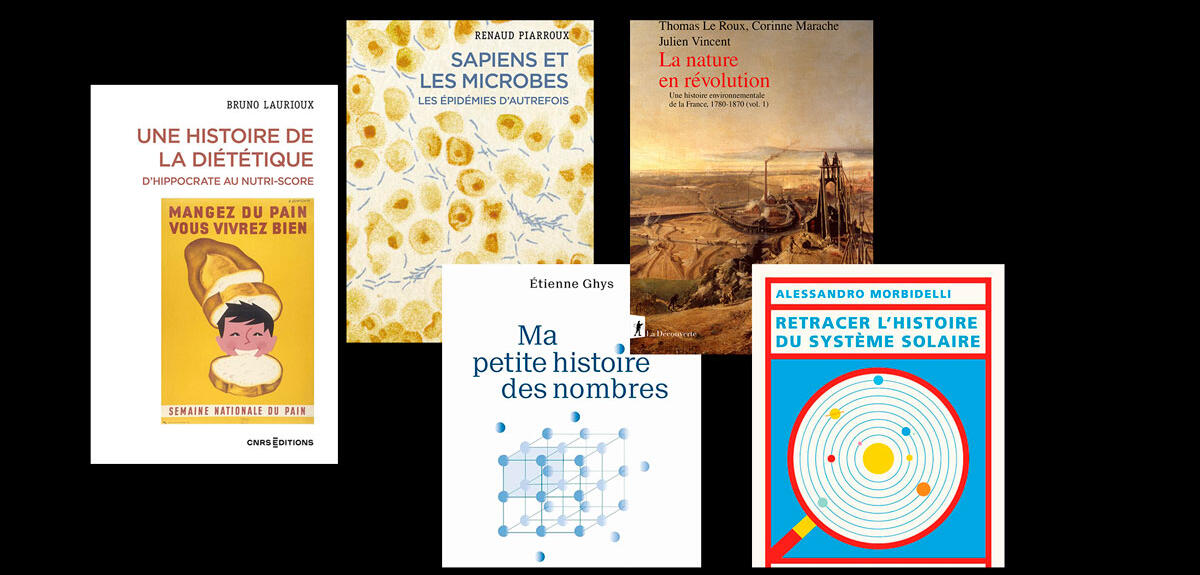 Cinq couvertures de livres