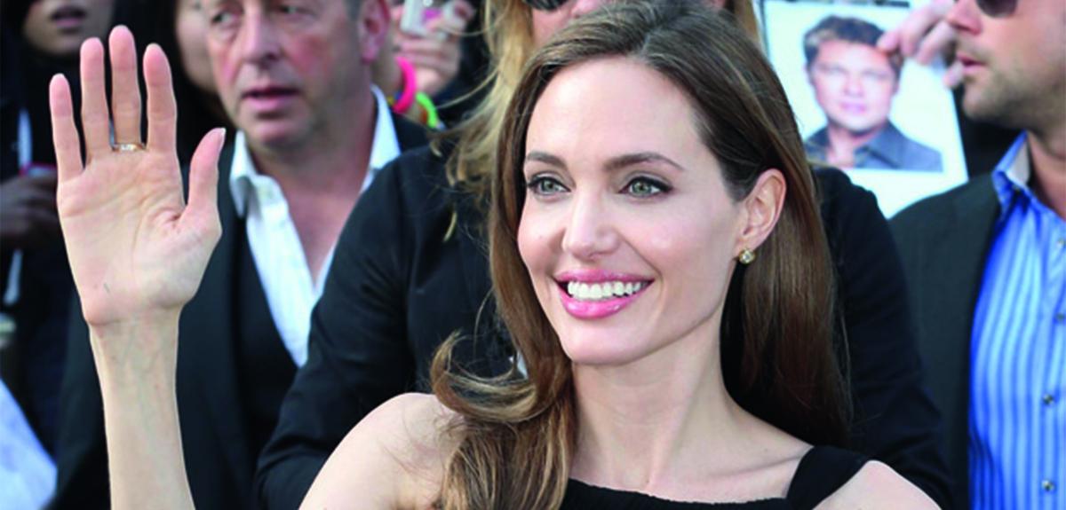 Angelina Jolie après sa double mastectomie préventive.