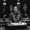 Simone Veil en 1974 © Gibert Uzan / Gamma-Rapho